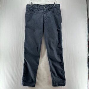 Lululemon Pants Men Sz 34 Straight Leg Stretch Pockets Outdoor Casual Chino Blue